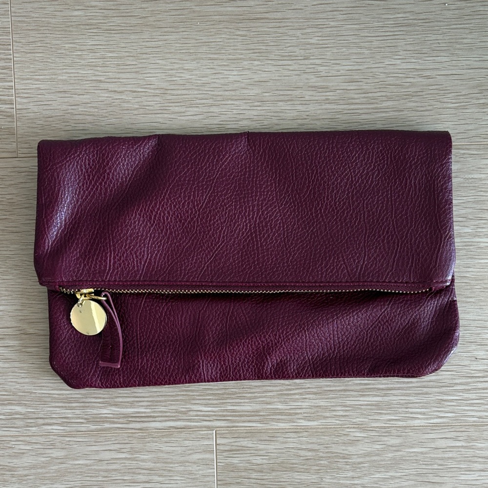 Burgundy Clutch Bag